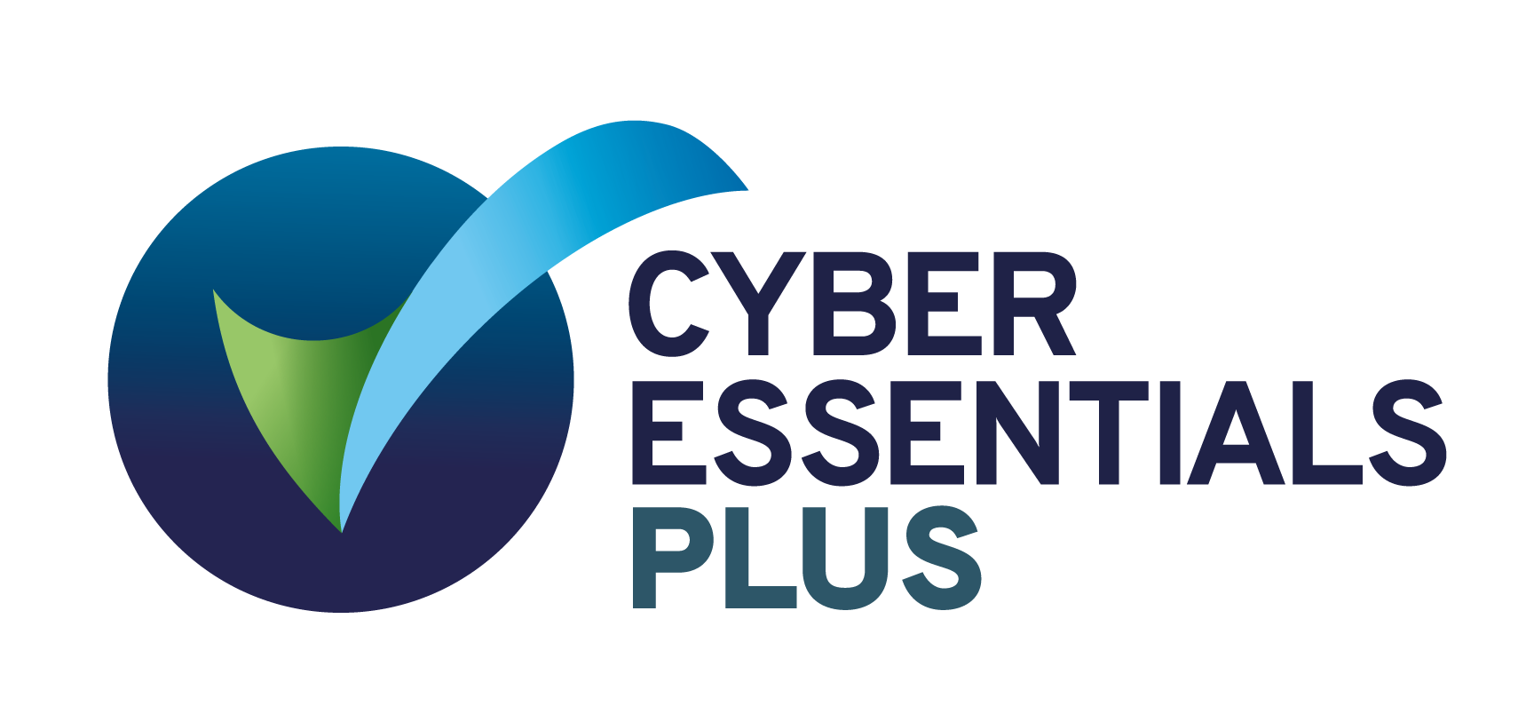 Cyber Essentials Plus logo, which appears as a blue tick-mark in a circle